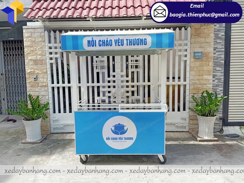 Cần mua xe đẩy bán cháo lưu động giá rẻ tại tphcm